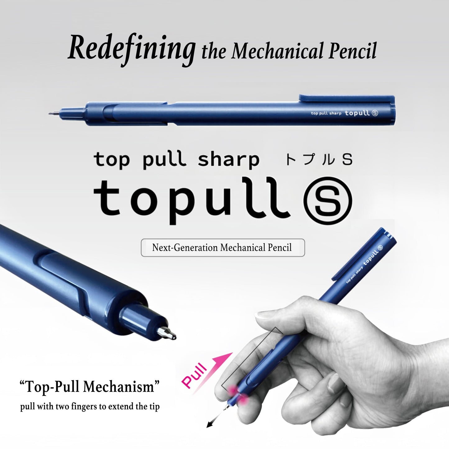 Sun - Star Topull Sharp Mechanical Pencil 0.5mm - Red - Mechanical Pencils