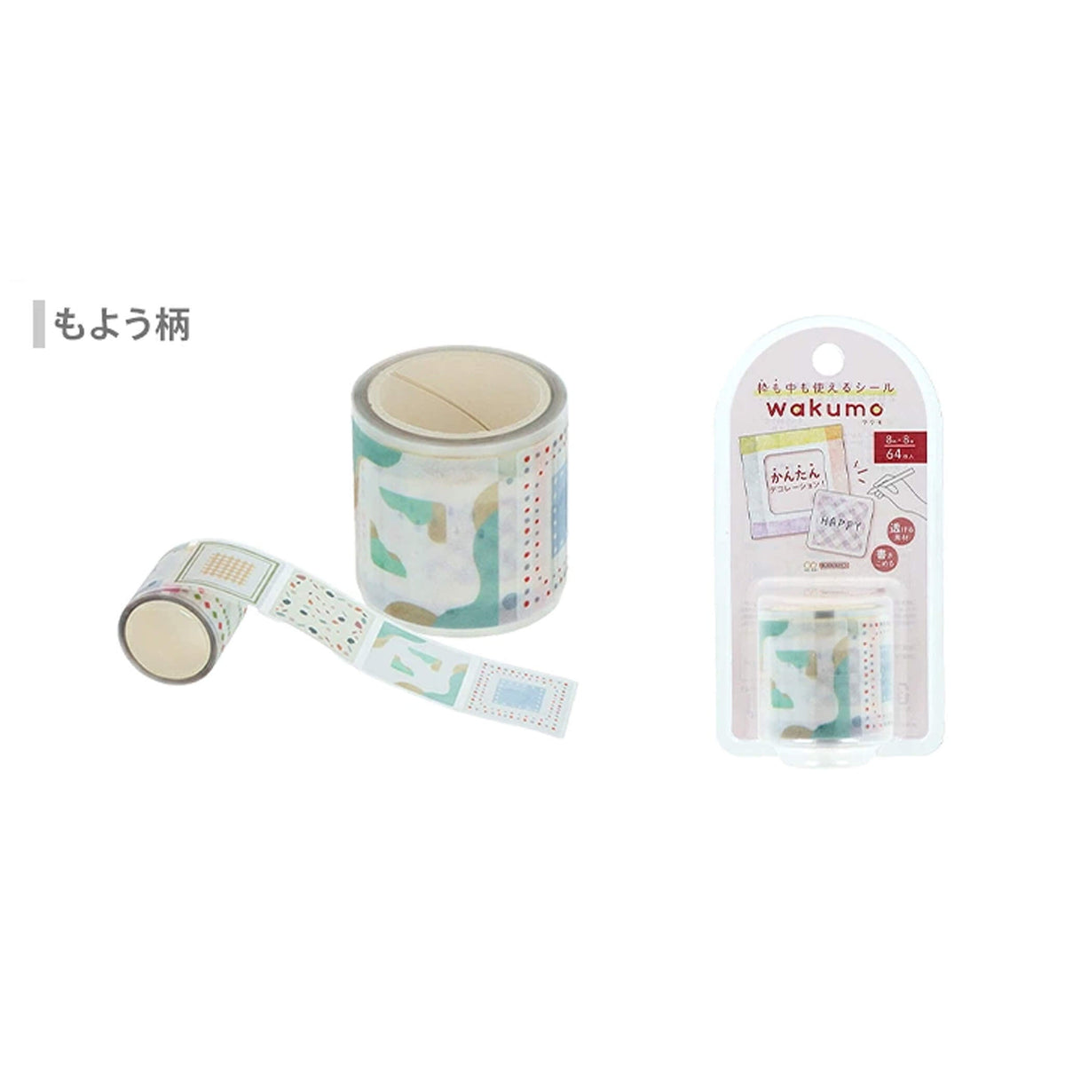 Sun-Star Wakumo Roll Sticker - Square - Patterns - Sticker Rolls