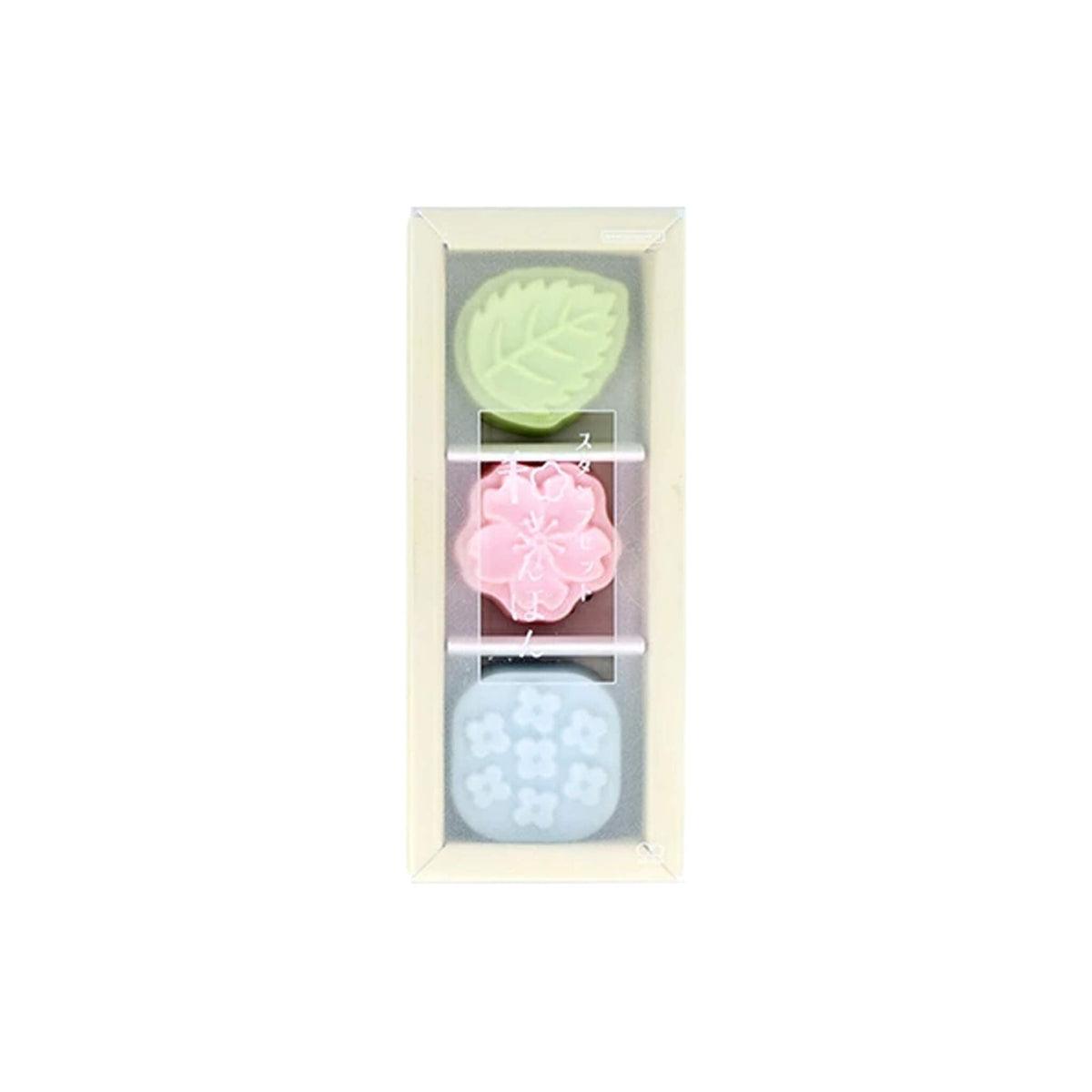 Sun-Star Wasanpon 3-Piece Stamp Set - Ohanami - Rubber Stamps