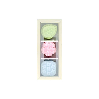 Sun-Star Wasanpon 3-Piece Stamp Set - Ohanami - Rubber Stamps