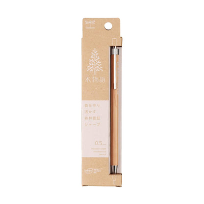 Tombow Ki Monogatari Wood Mechanical Pencil 0.5mm - Natural - Mechanical Pencils
