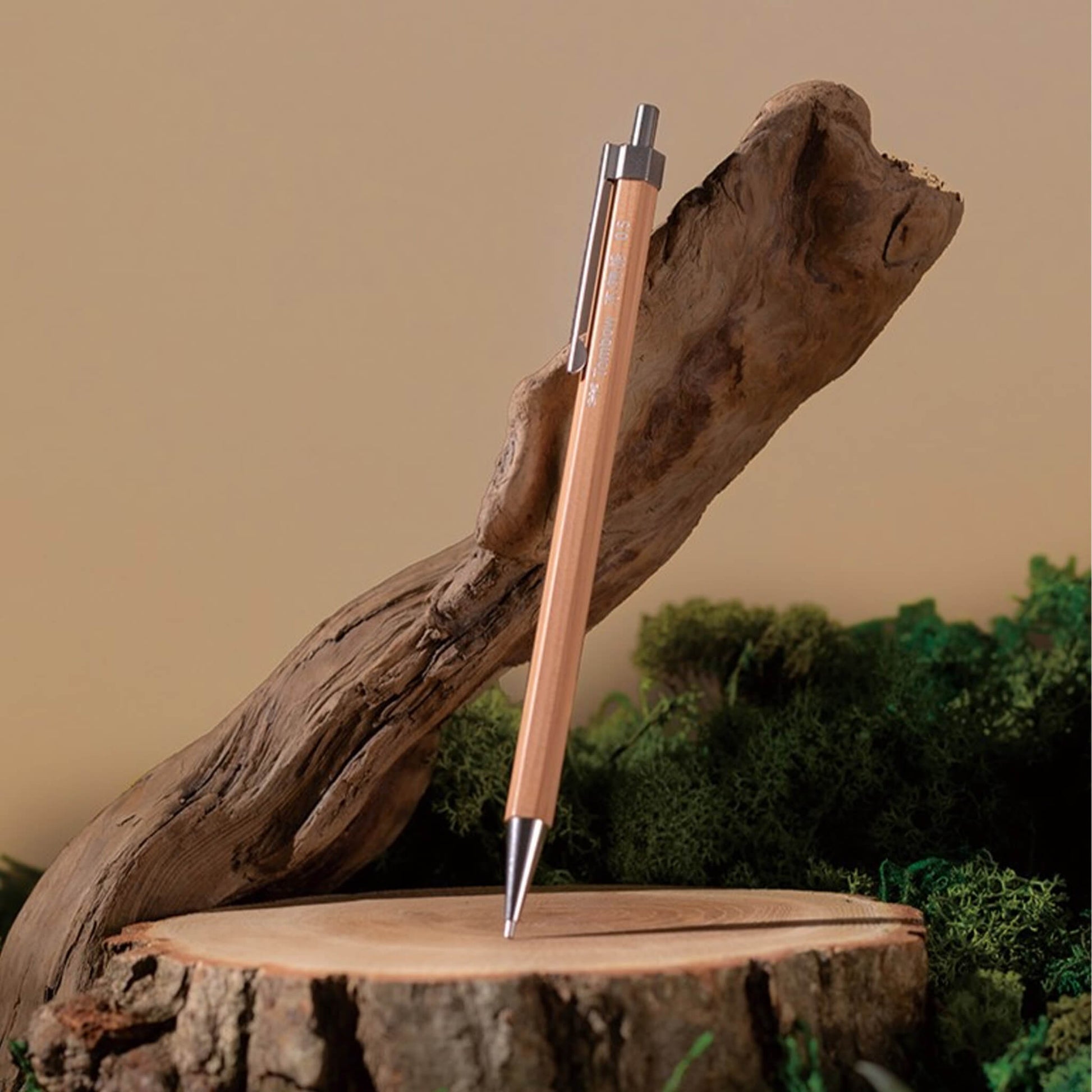 Tombow Ki Monogatari Wood Mechanical Pencil 0.5mm - Natural - Mechanical Pencils