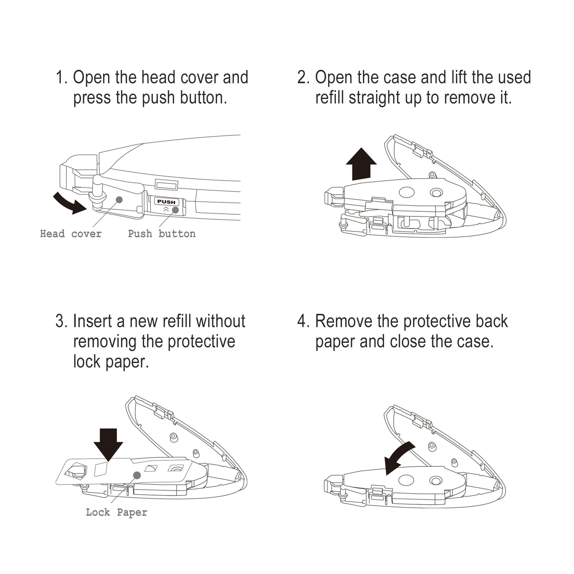 Tombow MONO AIR 5 Pen Type Correction Tape Refill - Correction Tapes