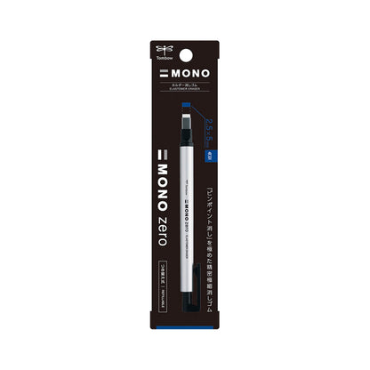 Tombow MONO Zero Pen Style Eraser - Rectangular Shape - Silver - Erasers