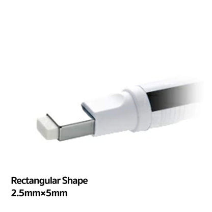 Tombow MONO Zero Pen Style Eraser - Rectangular Shape - Silver - Erasers