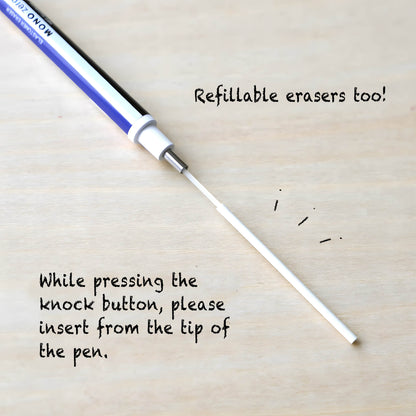 Tombow MONO Zero Pen Style Eraser Refill - Rectangular Shape - Erasers