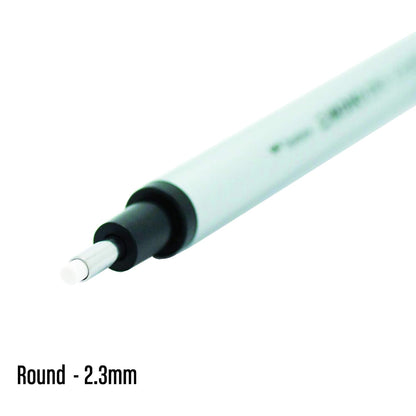 Tombow MONO Zero Pen Style Eraser - Round Shape - Silver - Erasers