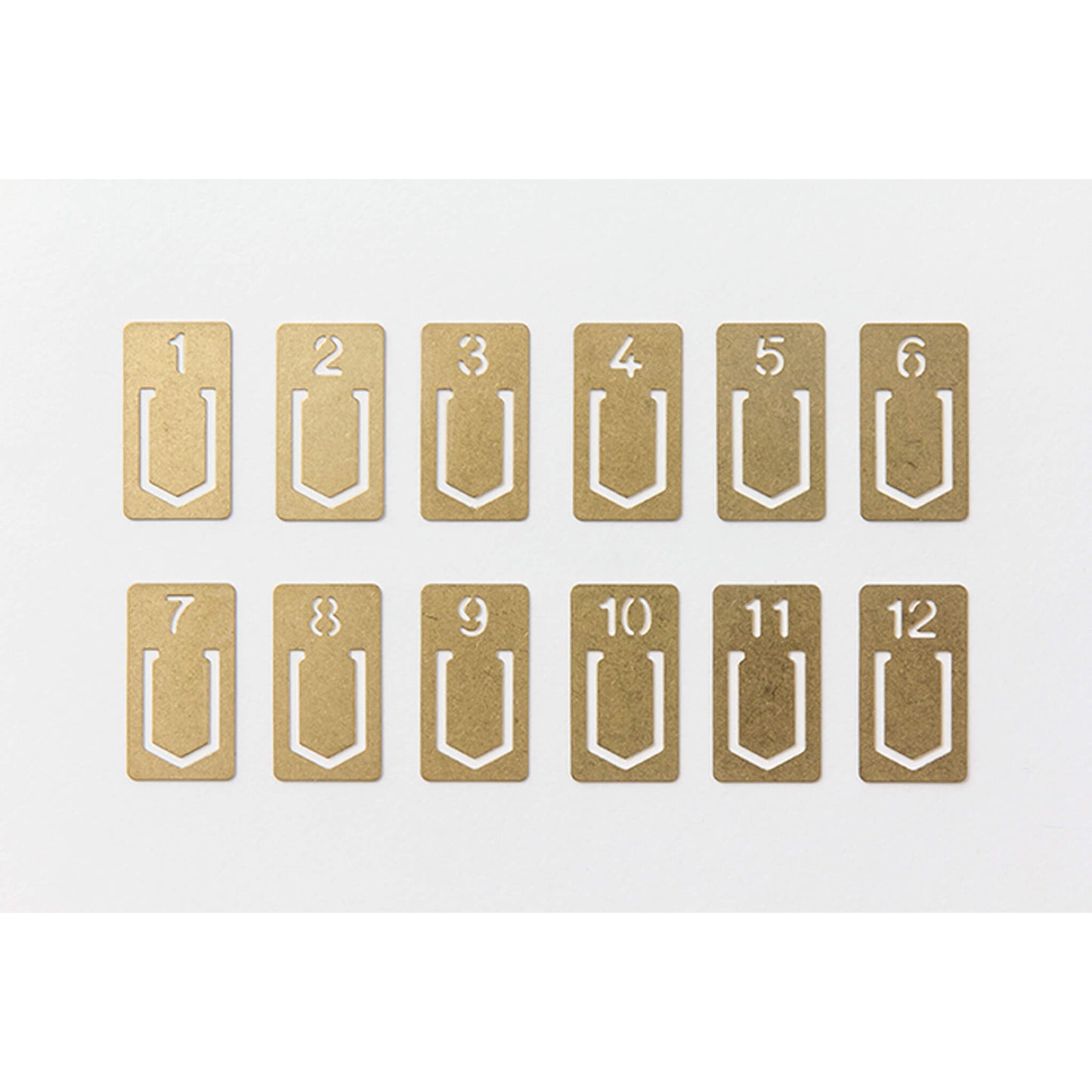 TRAVELER'S COMPANY Brass Clip Number - Page Clips