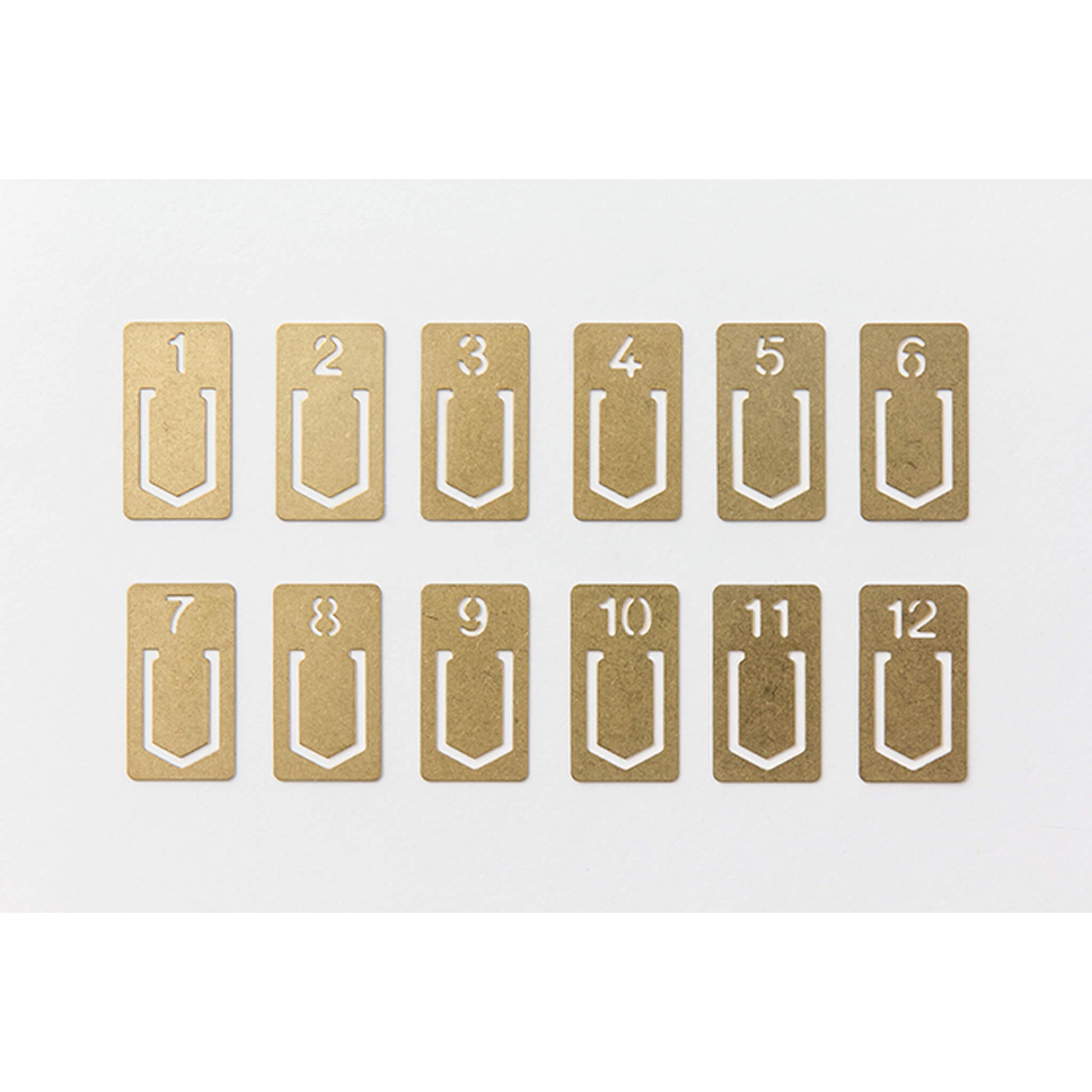 TRAVELER'S COMPANY Brass Clip Number - Page Clips