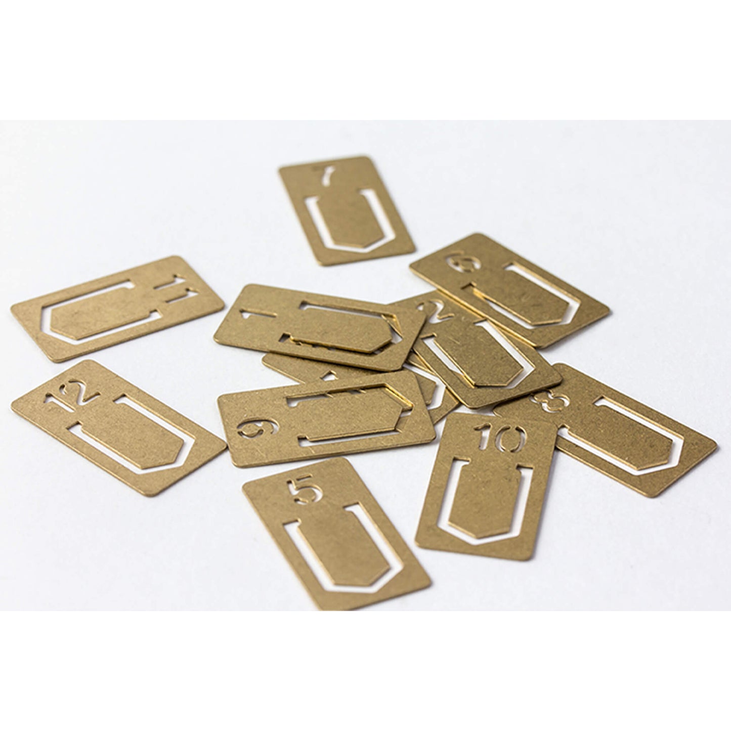 TRAVELER'S COMPANY Brass Clip Number - Page Clips