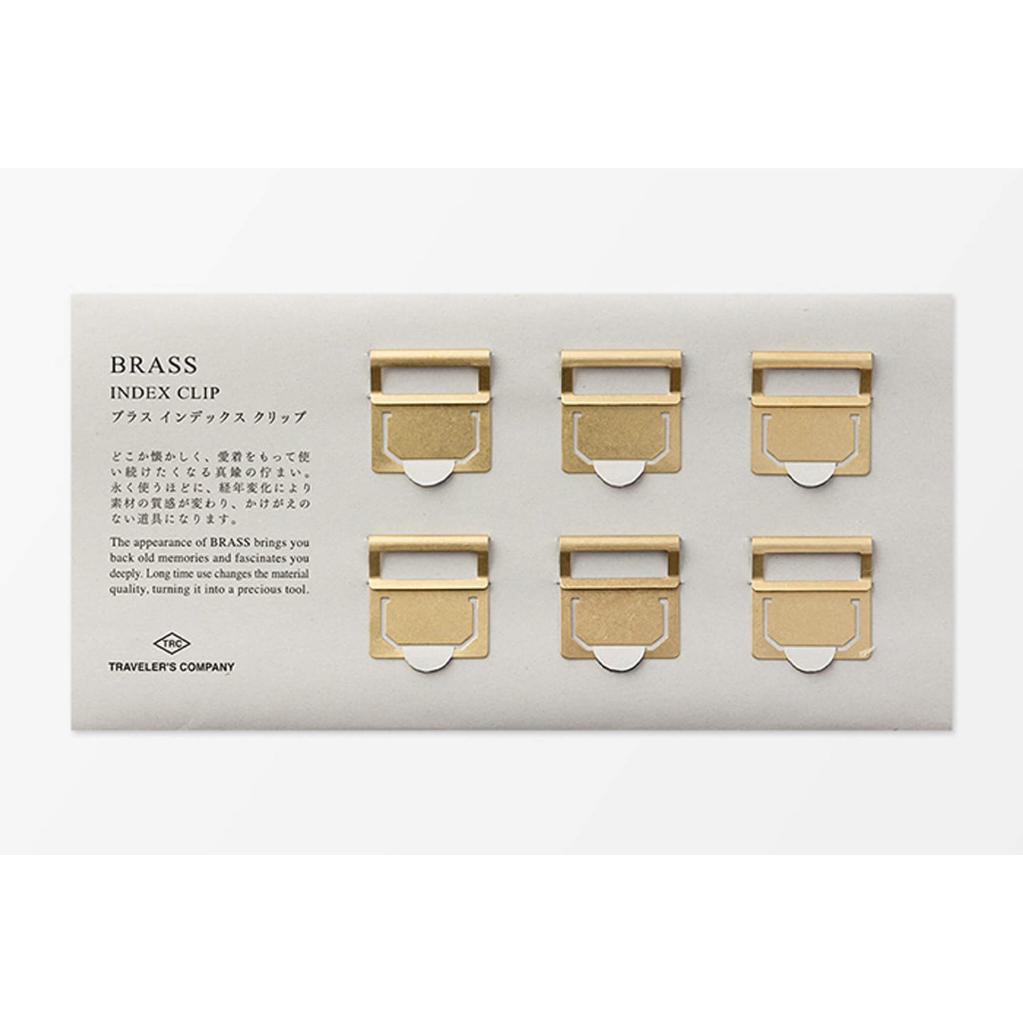 TRAVELER'S COMPANY Brass Index Clip - Page Clips