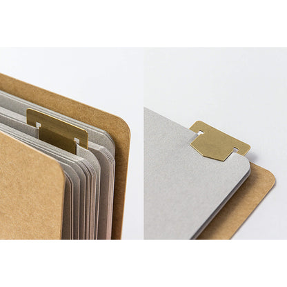 TRAVELER'S COMPANY Brass Template Bookmark - Alphabet - Template Rulers