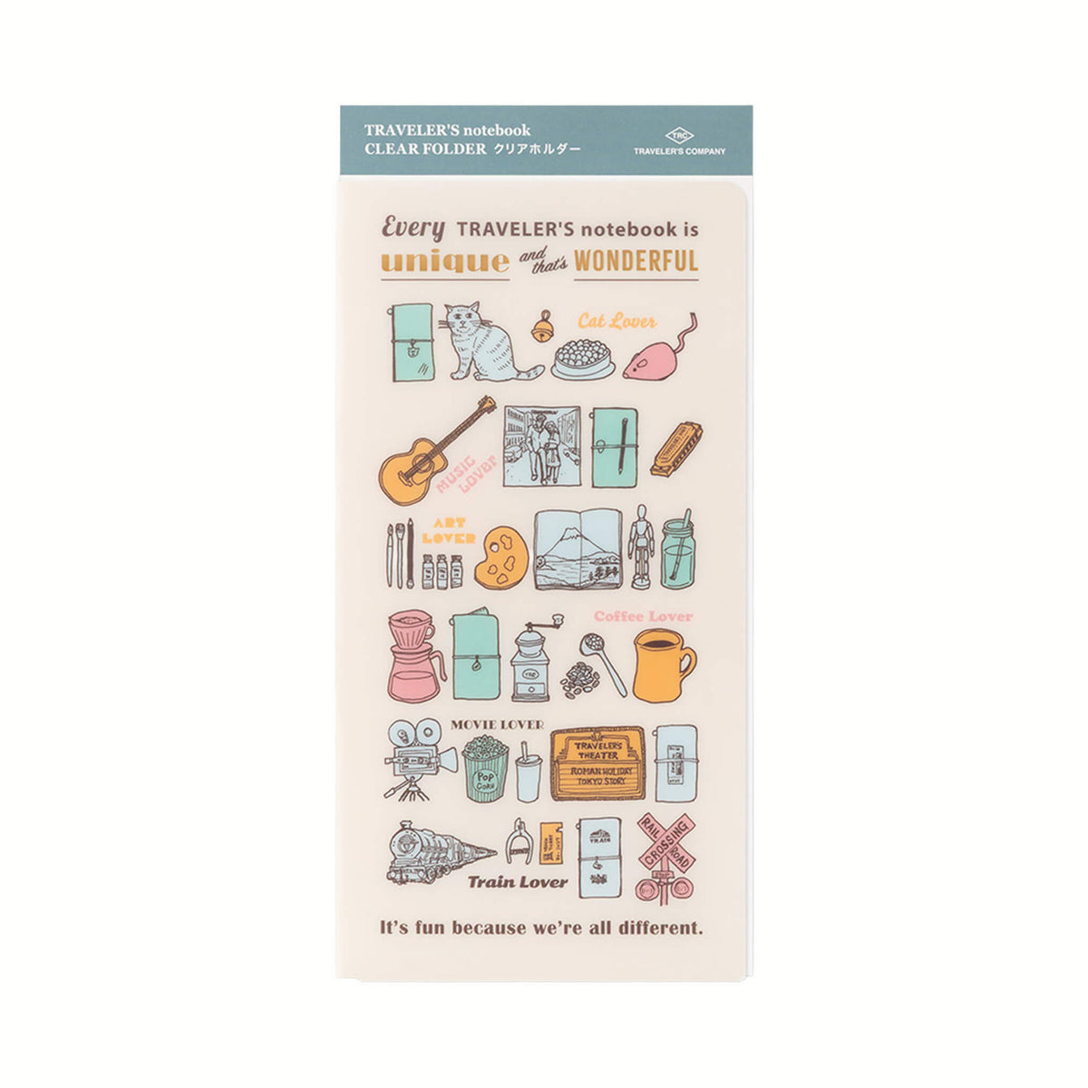 TRAVELER'S notebook 2027 - Clear Folder - Regular Size - Clear Files