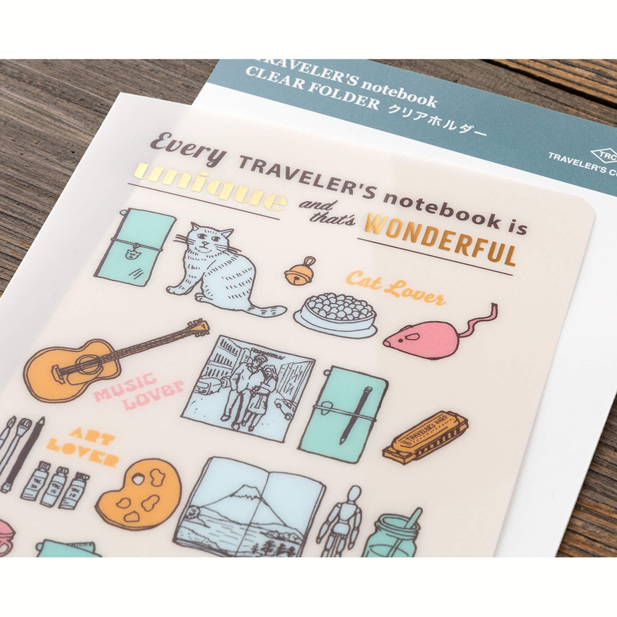 TRAVELER'S notebook 2027 - Clear Folder - Regular Size - Clear Files