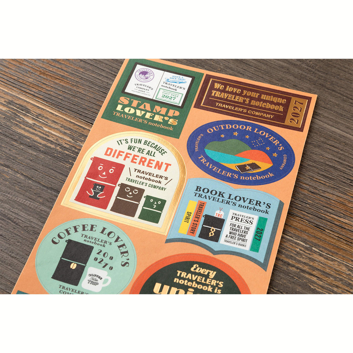 TRAVELER'S notebook 2027 - Customized Sticker Set - Sticker Sheets