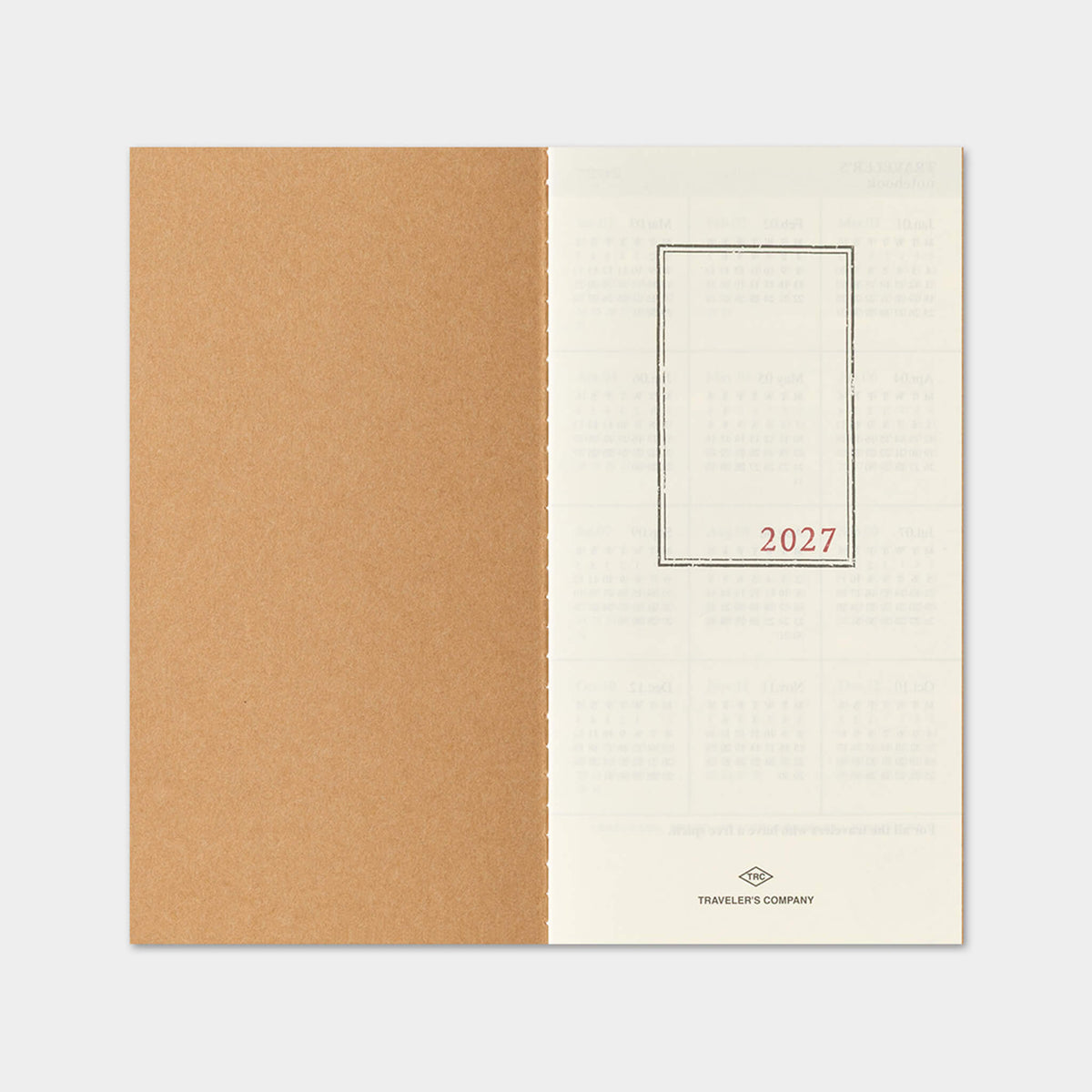 TRAVELER'S notebook 2027 - Monthly Refill - Regular Size - 2027 Planners & Diaries
