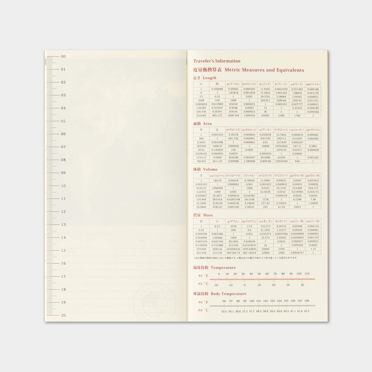 TRAVELER'S notebook 2027 - Monthly Refill - Regular Size - 2027 Planners & Diaries
