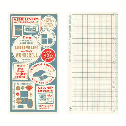 TRAVELER'S notebook 2027 - Plastic Sheet - Regular Size - Pencil Boards