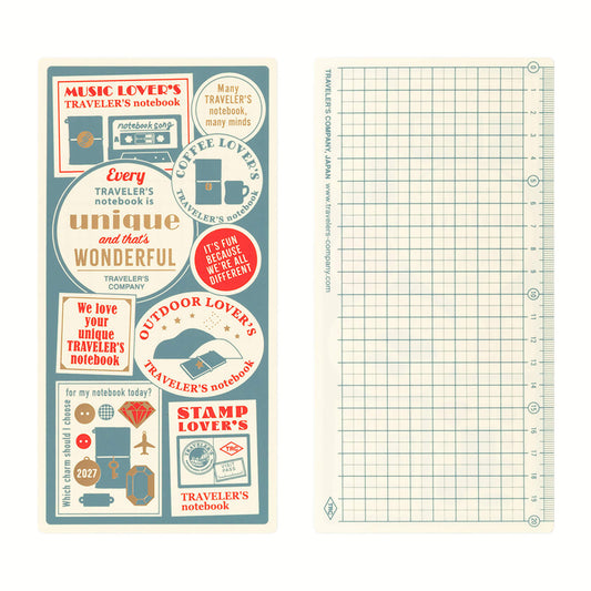 TRAVELER'S notebook 2027 - Plastic Sheet - Regular Size - Pencil Boards