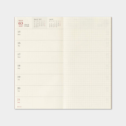 TRAVELER'S notebook 2027 - Weekly + Memo Refill - Regular Size - 2027 Planners & Diaries