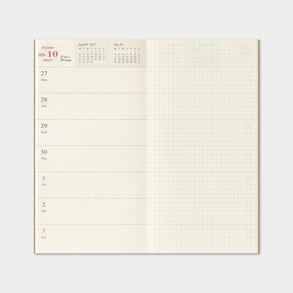 TRAVELER'S notebook 2027 - Weekly + Memo Refill - Regular Size - 2027 Planners & Diaries