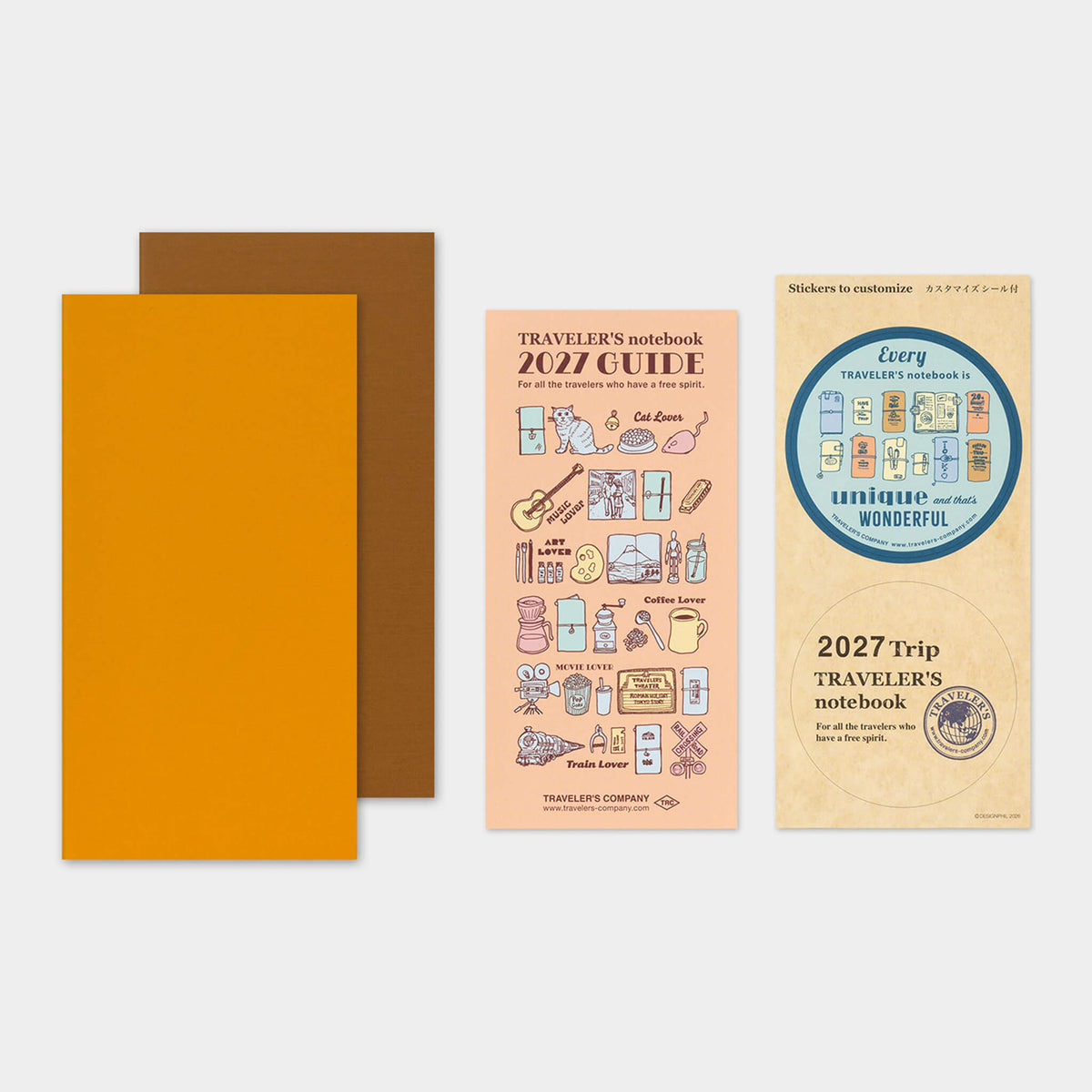 TRAVELER'S notebook 2027 - Weekly Vertical Refill - Regular Size - 2027 Planners & Diaries