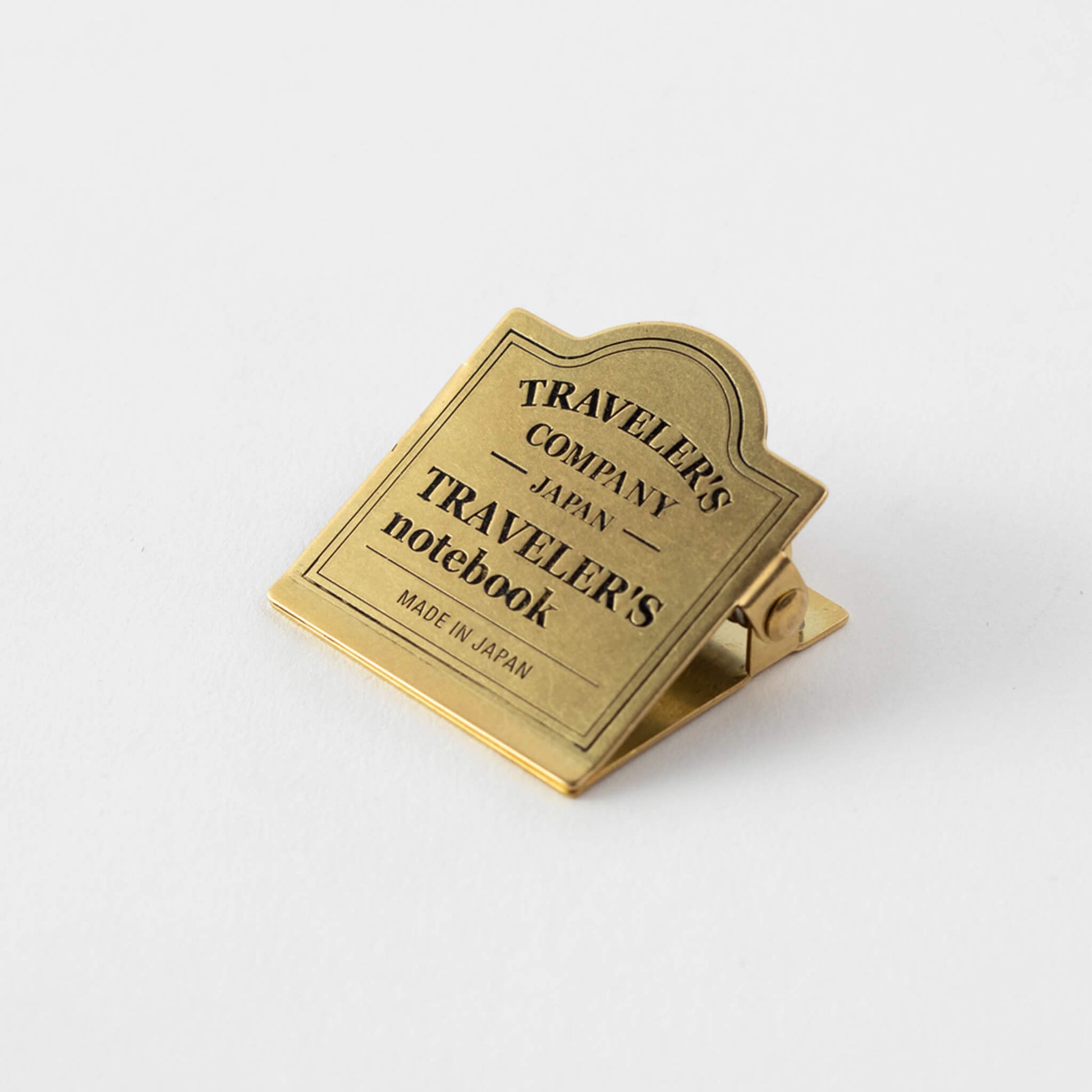 TRAVELER'S notebook - Brass Clip 030 - TRC Logo - Clips