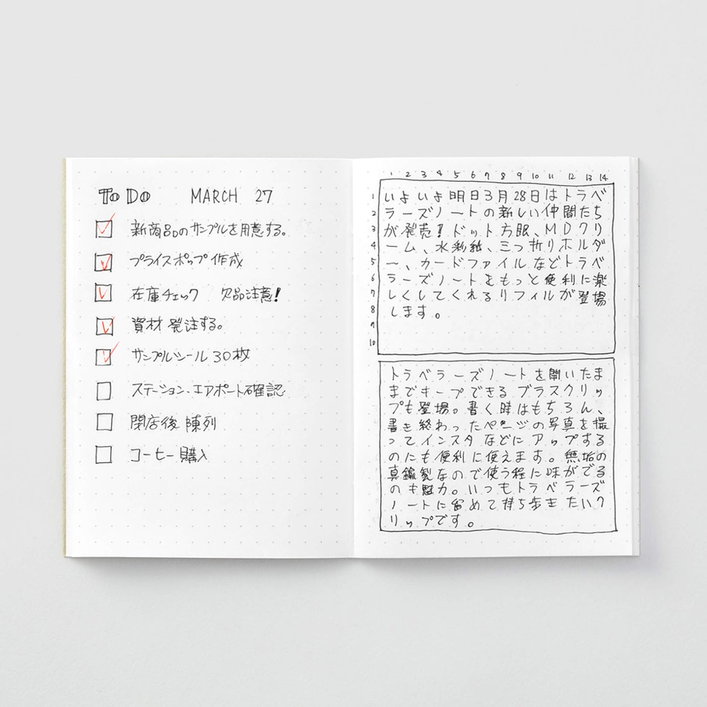 TRAVELER'S notebook - Dot Grid Notebook Refill 014 - Passport Size - Notebooks