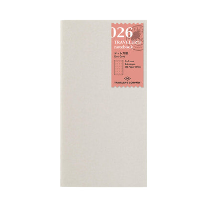 TRAVELER'S notebook - Dot Grid Notebook Refill 026 - Regular Size - Notebooks