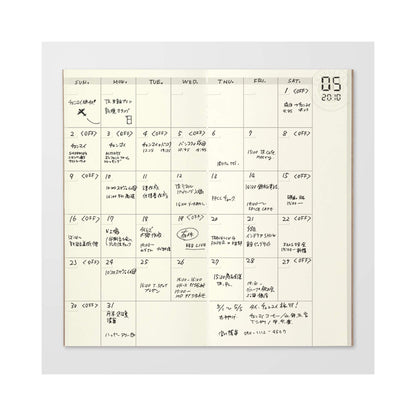 TRAVELER'S notebook - Free Diary <Monthly> Refill 017 - Regular Size - Diaries & Planners