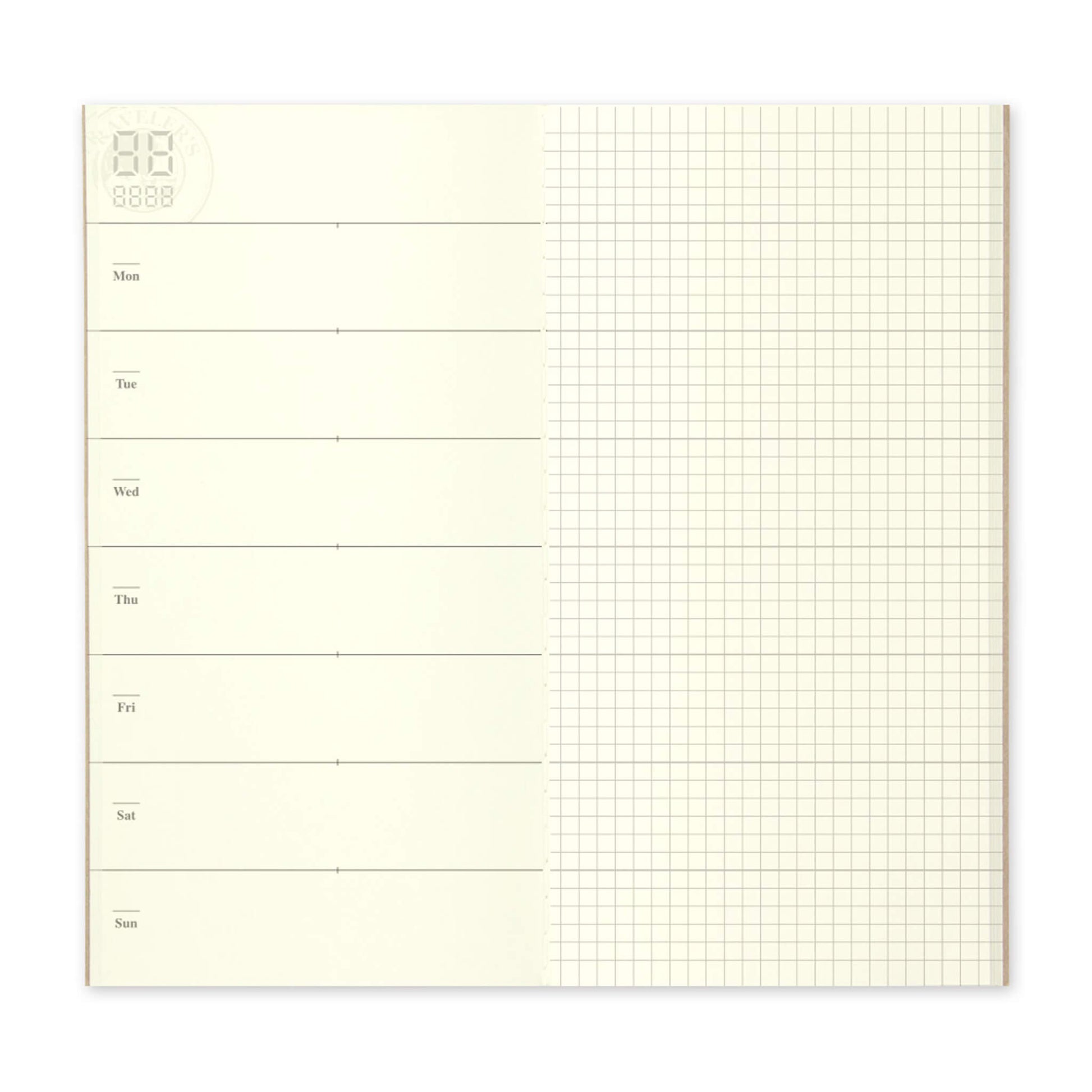 TRAVELER'S notebook - Free Diary <Weekly + Memo> Refill 019 - Regular Size - Diaries & Planners