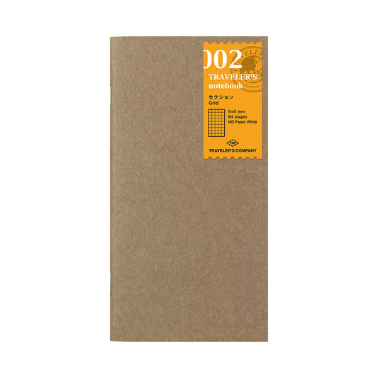 TRAVELER'S notebook - Grid Notebook Refill 002 - Regular Size - Notebooks