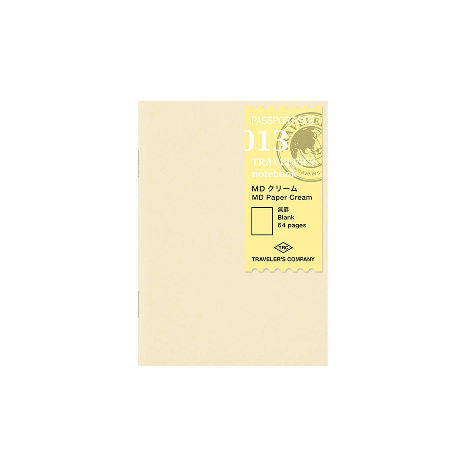 TRAVELER'S notebook - MD Paper Cream Notebook Refill 013 - Passport Size - Notebooks