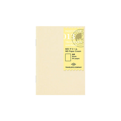 TRAVELER'S notebook - MD Paper Cream Notebook Refill 013 - Passport Size - Notebooks