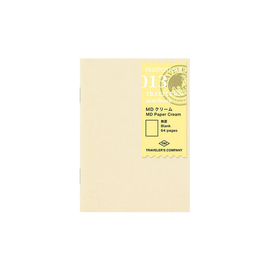 TRAVELER'S notebook - MD Paper Cream Notebook Refill 013 - Passport Size - Notebooks