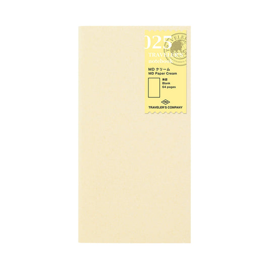 TRAVELER'S notebook - MD Paper Cream Notebook Refill 025 - Regular Size - Notebooks