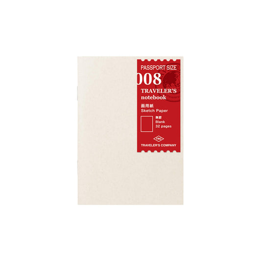 TRAVELER'S notebook - Sketch Paper Notebook Refill 008 - Passport Size - Sketchbooks
