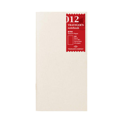 TRAVELER'S notebook - Sketch Paper Notebook Refill 012 - Regular Size - Sketchbooks