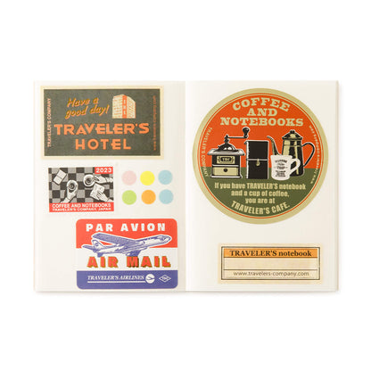 TRAVELER'S notebook - Sticker Release Paper Notebook Refill 017 - Passport Size - Sticker Release Books