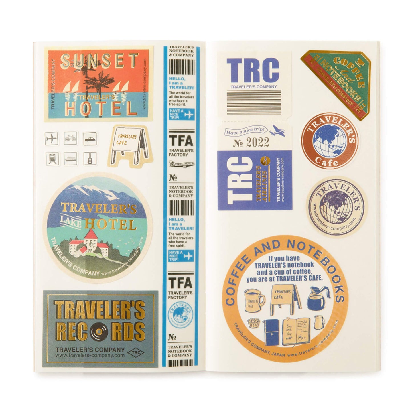 TRAVELER'S notebook - Sticker Release Paper Notebook Refill 031 - Regular Size - Sticker Release Books