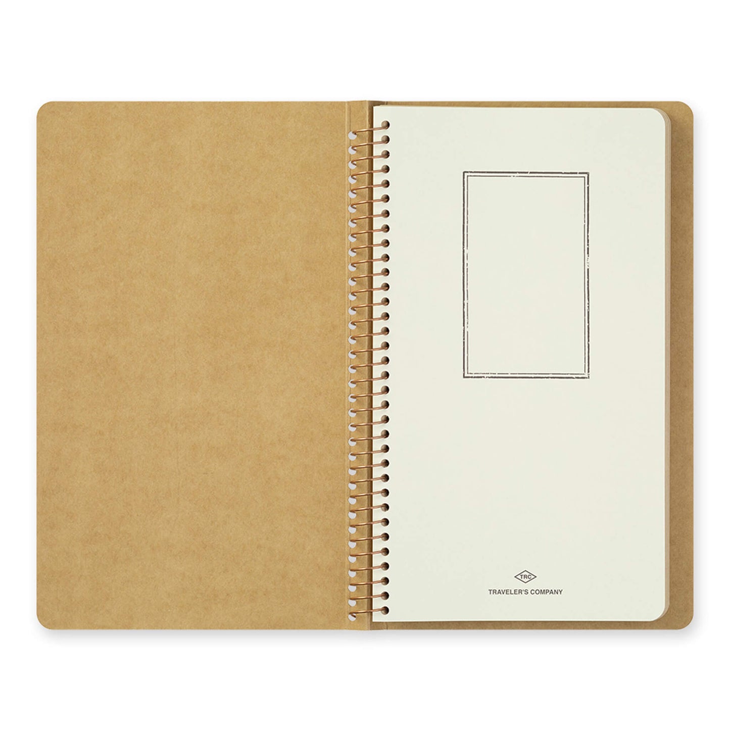 TRC Spiral Ring Notebook <A5 Slim> Blank DW Kraft Paper - Notebooks