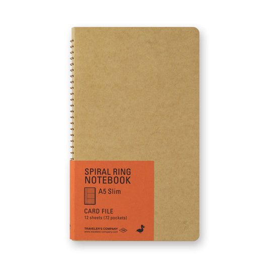 TRC Spiral Ring Notebook <A5 Slim> Card File - Storage Notebooks