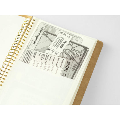 TRC Spiral Ring Notebook <A5 Slim> Paper Pocket - Storage Notebooks