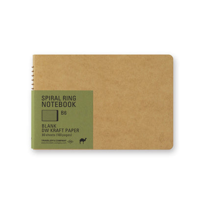 TRC Spiral Ring Notebook <B6> Blank DW Kraft Paper - Notebooks