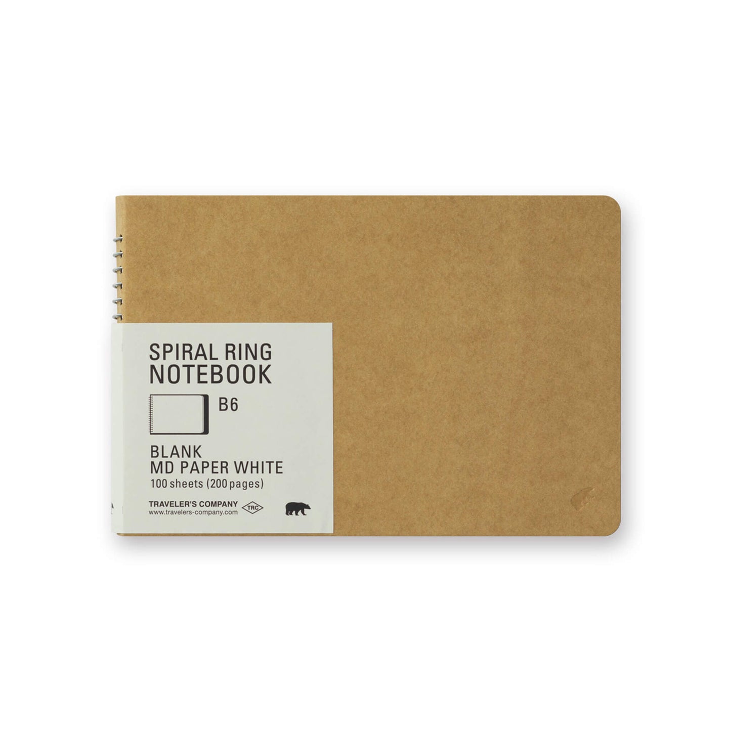 TRC Spiral Ring Notebook <B6> Blank MD Paper White - Notebooks