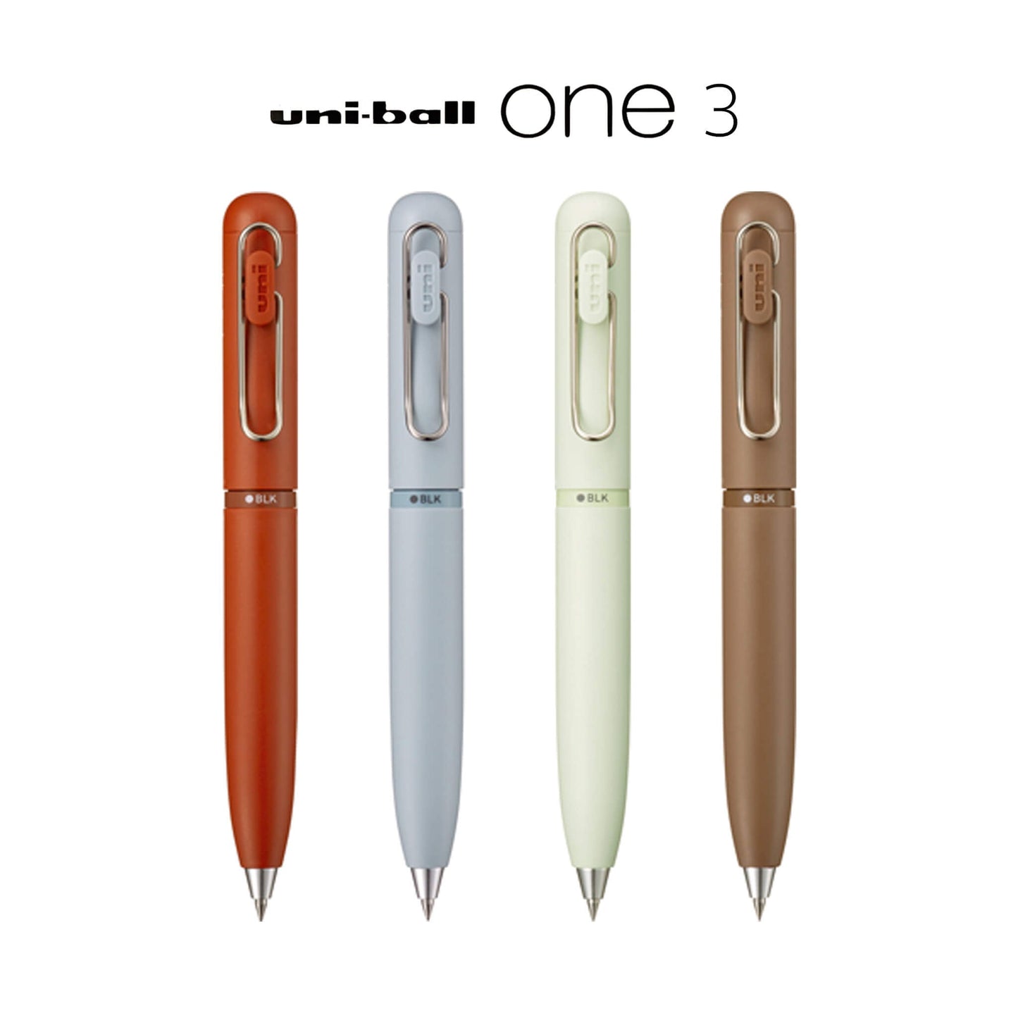 Uni - ball ONE 3 3 - Color Gel Pen - 0.38mm | Sugar Brown - Multi - Color Pens