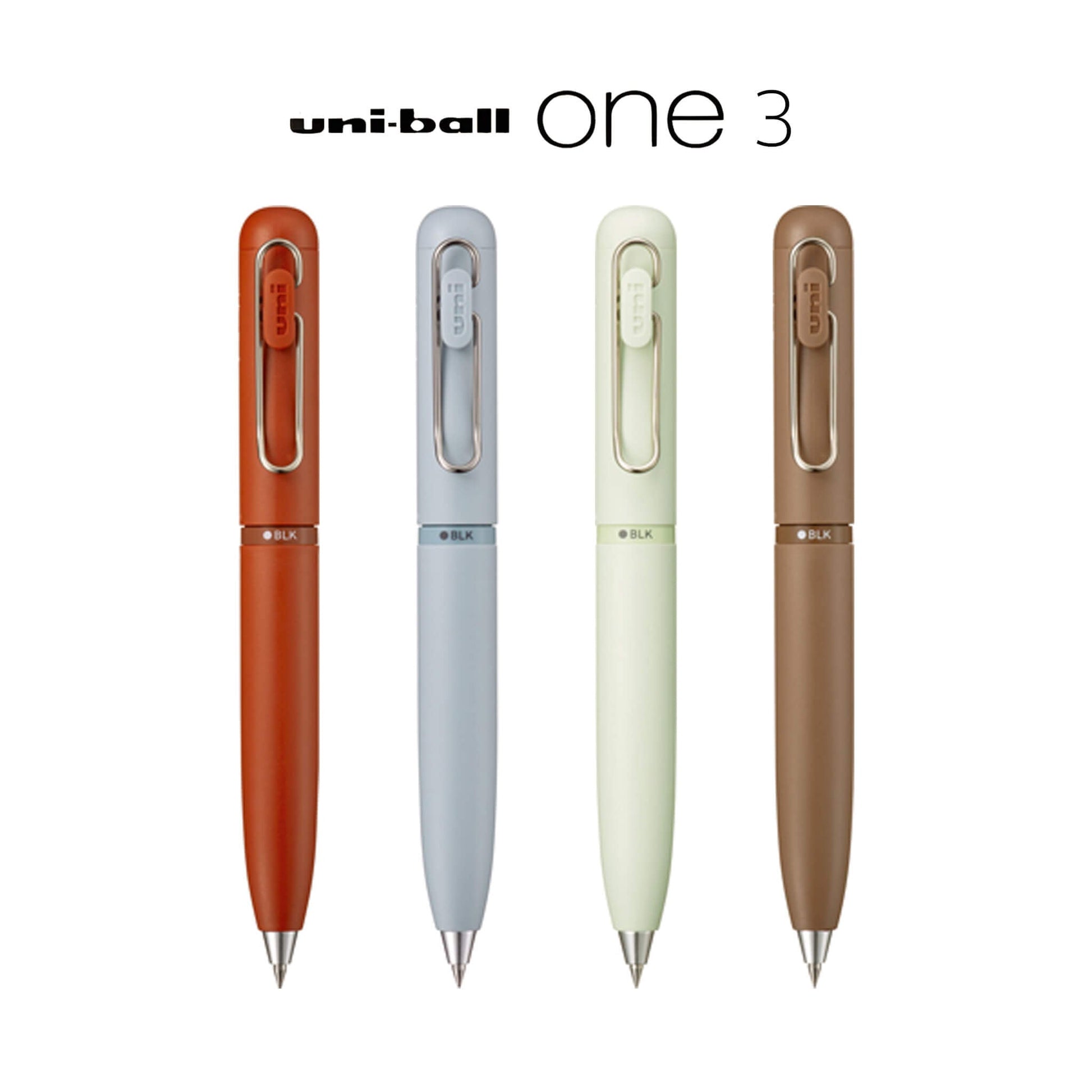 Uni - ball ONE 3 3 - Color Gel Pen - 0.38mm | Sugar Brown - Multi - Color Pens