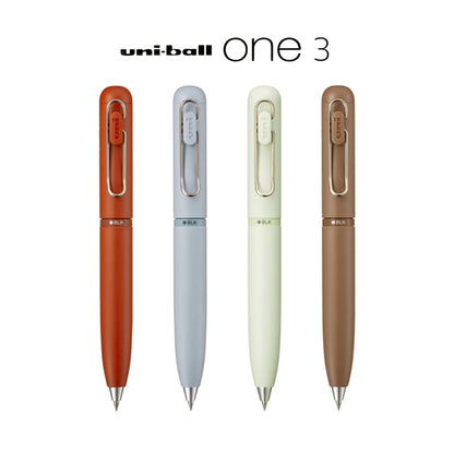 Uni - ball ONE 3 3 - Color Gel Pen - 0.38mm | Sugar Brown - Multi - Color Pens