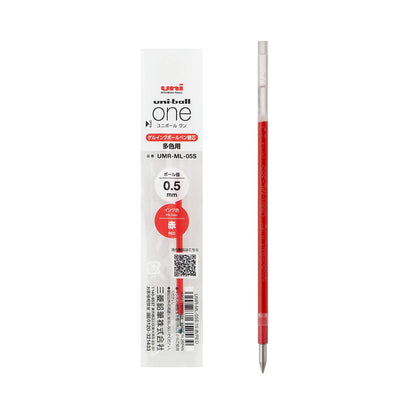Uni - ball ONE 3 Multi Gel Pen Refill UMR - ML - 05S 0.5mm - Red - Pen Refills