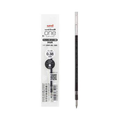 Uni - ball ONE 3 Multi Gel Pen Refill UMR - ML - 38S 0.38mm - Black - Pen Refills
